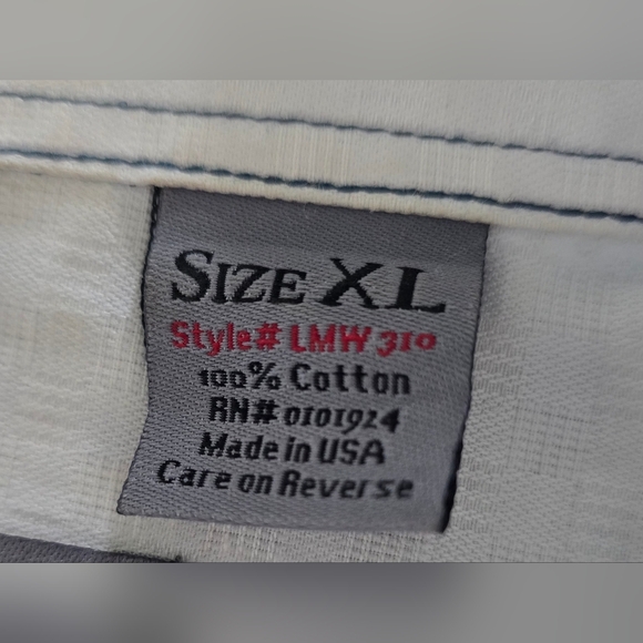 Vintage Embroidered Lennon McCartney Long Sleeve Button Mens XL 1992 - Picture 9 of 10